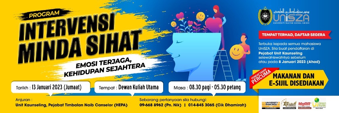 PROGRAM INTERVENSI MINDA SIHAT  EMOSI TERJAGA, KEHIDUPAN SEJAHTERA